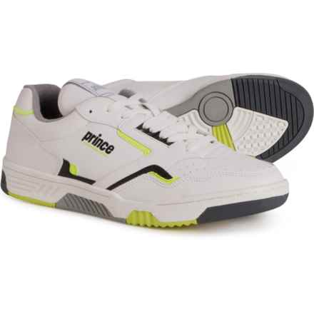 Prince FST 838 Sneakers - Leather (For Men) in White-Neon Lime