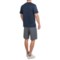 142RF_3 Prince Horizontal Stripe T-Shirt - Crew Neck, Short Sleeve (For Men)