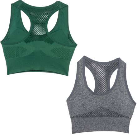 hunter green sports bra