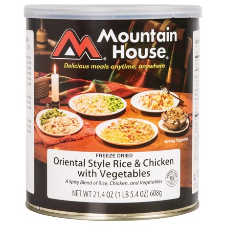 Mountain House Freeze-Dried Oriental-Style Rice and Chicken - 10-Person