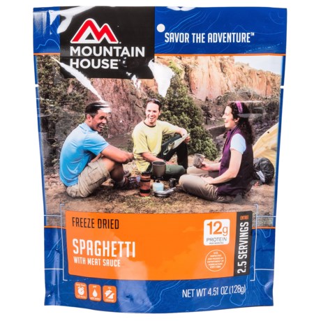 Mountain House Freeze-Dried Spaghetti and Meat Sauce - 2.5 Servings