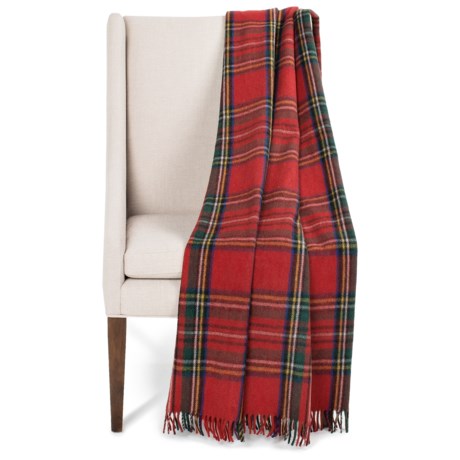 Edinburgh Tartan Wool Throw Blanket - 6x4.5’