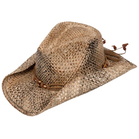 Scala Seagrass Cowboy Hat - Seagrass Straw (For Women)