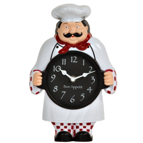 La Crosse Technology Geneva Clock Company Decorative Chef Wall/Table Clock