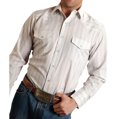 Roper Classic Stripe Shirt - Snap Front, Long Sleeve (For Men and Big Men)