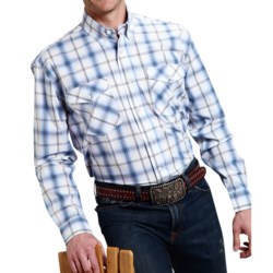 Roper Blue Horizon Ombre Plaid Shirt - Button Front, Long Sleeve (For Men and Big Men)
