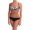 Badgley Mischka Aliyah Shirred Mio Bikini (For Women)