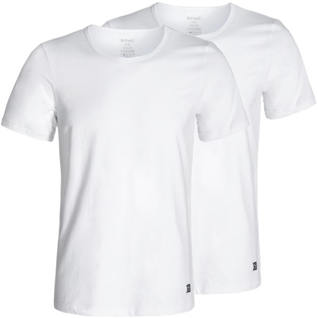 Buffalo David Bitton Stretch Cotton T-Shirt - 2-Pack, Crew Neck, Short Sleeve (For Men)