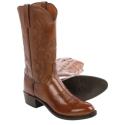 Lucchese Lonestar Cowboy Boots - Leather, Round Toe (For Men)