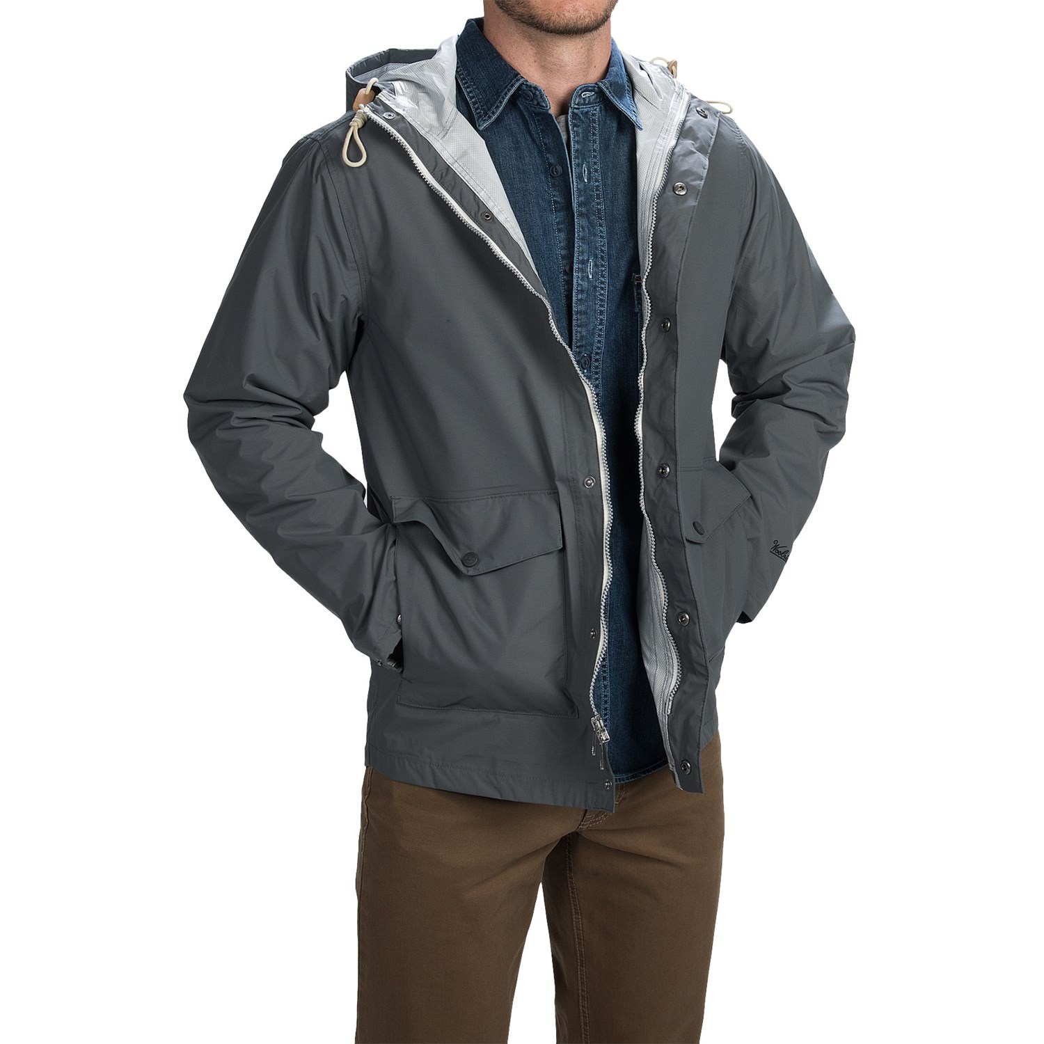 Woolrich Classic Rain Jacket – Waterproof, Hooded (For Men)