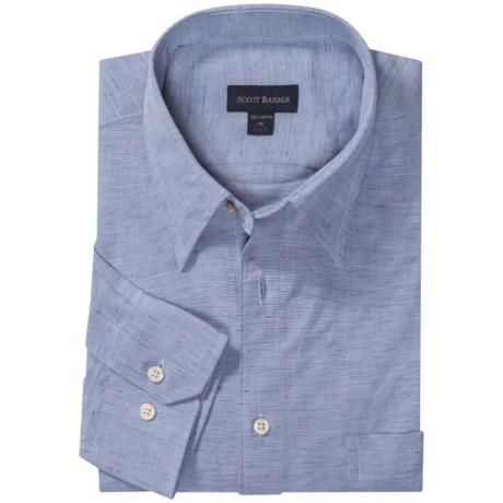Scott Barber Andrew Cotton Dobby Shirt - Long Sleeve (For Men)