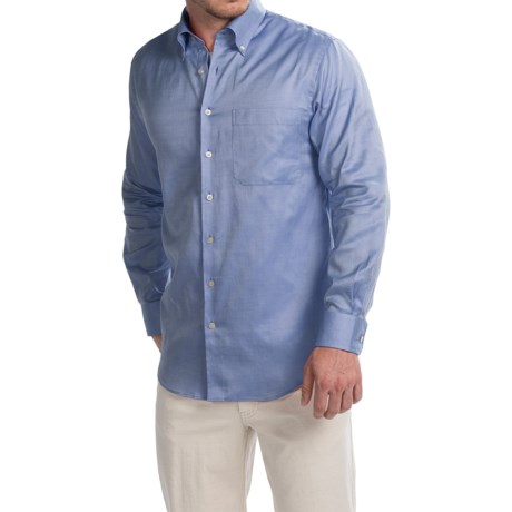 Scott Barber James Italian Super Oxford Shirt - Long Sleeve (For Men)