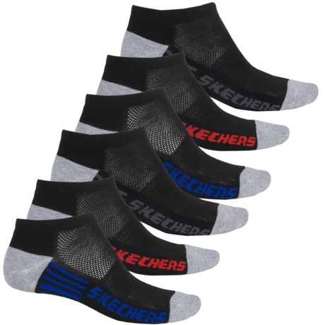 Skechers Terry Low-Cut Socks - 6-Pack, Below the Ankle (For Little and Big Boys)