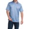 Peter Millar Harvey Cotton Lisle Polo Shirt - Liberty Blue Stripe, Short Sleeve (For Men)