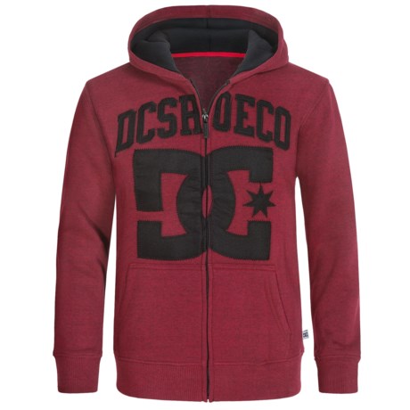 DC Shoes Center Logo Hoodie - Full Zip (For Big Boys)