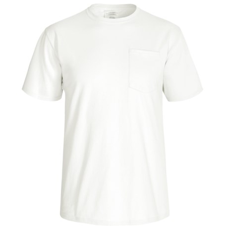Specially made Solid Cotton Pocket T-Shirt - Crew Neck, Short Sleeve (For Men and Women)