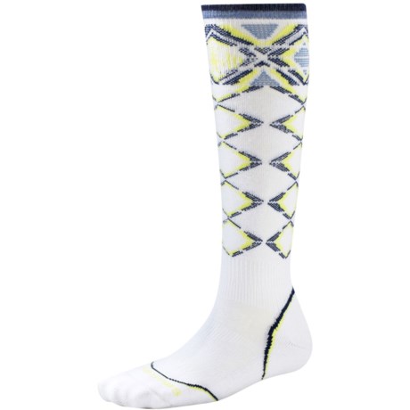SmartWool PhD Pattern Ski Socks - Merino Wool, Over the Calf (For Women)