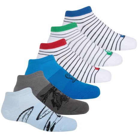 Quiksilver Low-Cut Socks - 6-Pack, Below the Ankle (For Little and Big Boys)