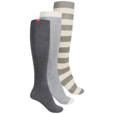 ESPRIT Knee-High Socks - 3-Pack, Over the Calf (For Women)