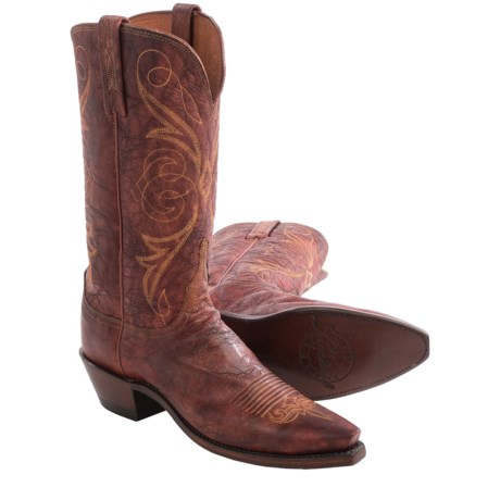 Lucchese Arizona Cowboy Boots - Leather, Snip Toe (For Women)