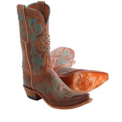 Lucchese Mad Dog Goat Cowboy Boots - Goat Leather (For Women)