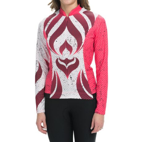 Shebeest S-Cut Tribal Cycling Jersey - UPF 45+, Long Sleeve (For Women)