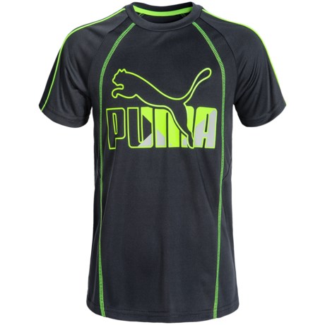 Puma Raglan Logo T-Shirt - Short Sleeve (For Little and Big Boys)