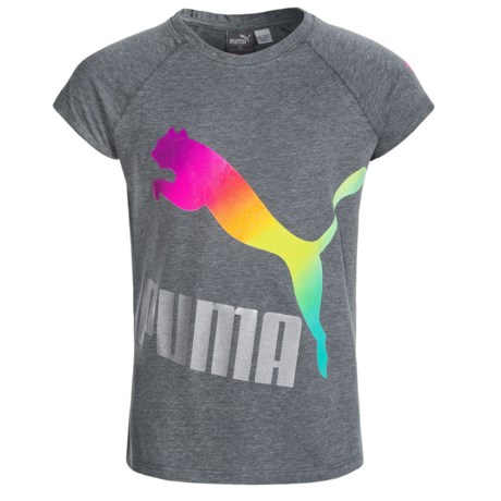 Puma Raglan Printed Fashion T-Shirt - Short Sleeve (For Little and Big