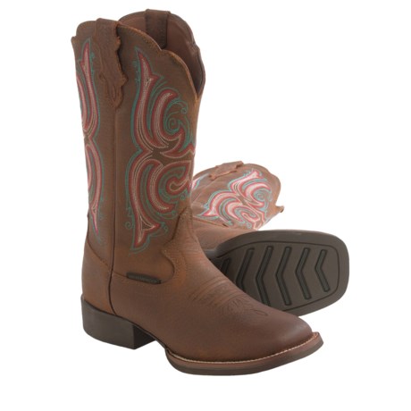 Justin Boots Copper Kettle Buffalo Cowboy Boots - Leather (For Women)