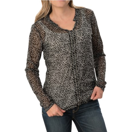 Specially made Mesh Printed Shirt - Long Sleeve (For Women)