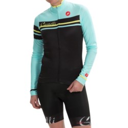 Castelli Girone Cycling Jersey - Full Zip, Long Sleeve (For Women)