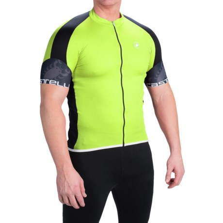 Castelli Entrata Cycling Jersey - Full Zip, Short Sleeve (For Men)