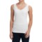 August Silk Lace-Trim Tank Top - V-Neck (For Women)