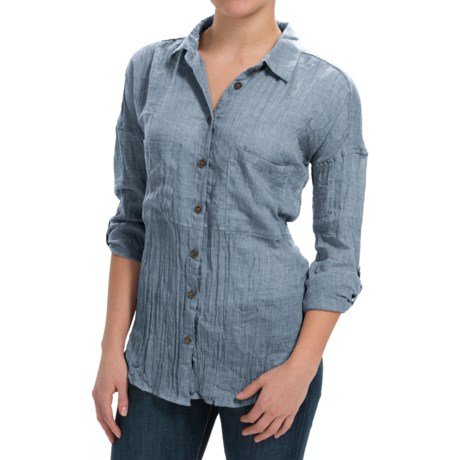 dylan Flyaway Split-Back Shirt - Long Sleeve (For Women)