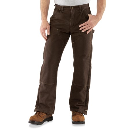 Carhartt Double Front Sandstone Canvas Pants - Insulated (For Men)