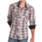 Rock & Roll Cowboy Poplin Plaid Shirt with Embroidery - Snap Front, Long Sleeve (For Men)
