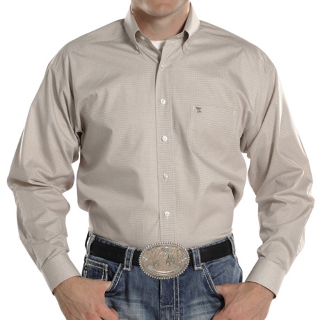 Panhandle Slim Tuf Cooper Competition Fit Poplin Shirt - Long Sleeve (For Men)