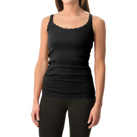 Specially made Rib-Knit Lace-Trim Tank Top (For Women)