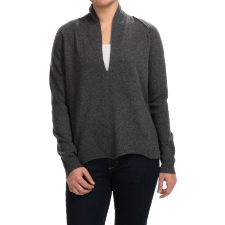 Inhabit Deep-V Cashmere Sweater (For Women)
