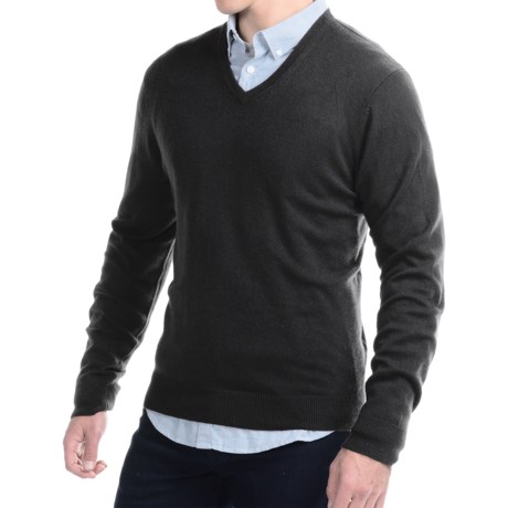 Cullen C89men Cashmere Sweater - V-Neck (For Men)