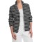 Joan Vass Striped Two-Button Jacket (For Women)