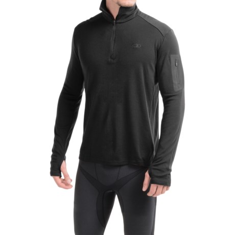 Icebreaker Bodyfit 260 Apex Zip Neck Shirt - UPF 30+, Merino Wool, Long Sleeve (For Men)