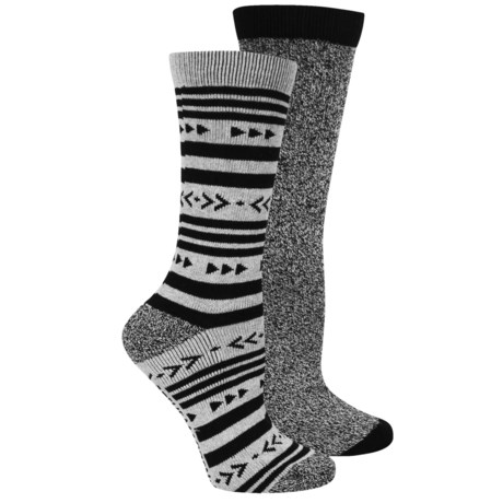 Steve Madden Aztec Stripe Boot Socks - 2-Pack, Crew (For Women)