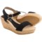 lisa b. Double-Strap Espadrille Wedge Sandals - Suede (For Women)