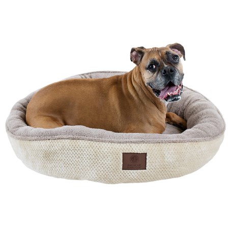 AKC Deluxe Pixel Tufted Dog Bed - 31” Round