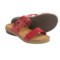 Naot Peach Leather Sandals (For Women)
