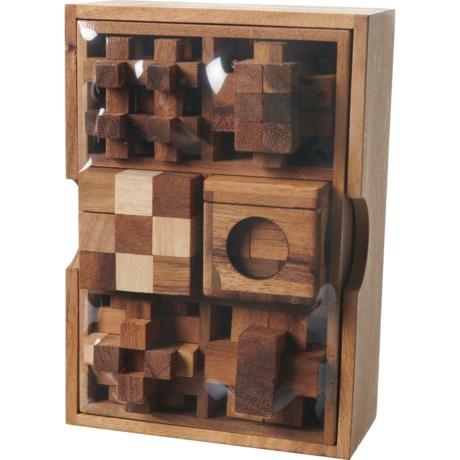 SiamMandalay Mini Wood Puzzles - Set of 6