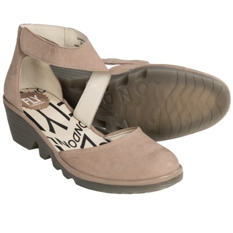 Fly London Piat Shoes - Leather, Wedge Heel (For Women)