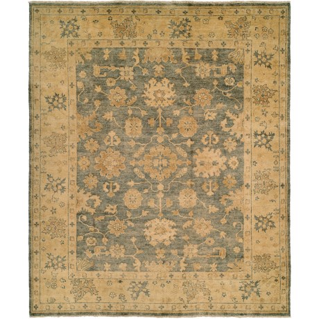 HRI Oushak Hand-Knotted Wool Accent Rug - 6x9’