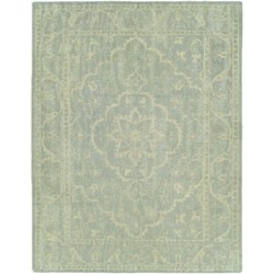 HRI Antique Natural Hand-Knotted Wool Area Rug - 8x10’